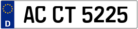 Trailer License Plate